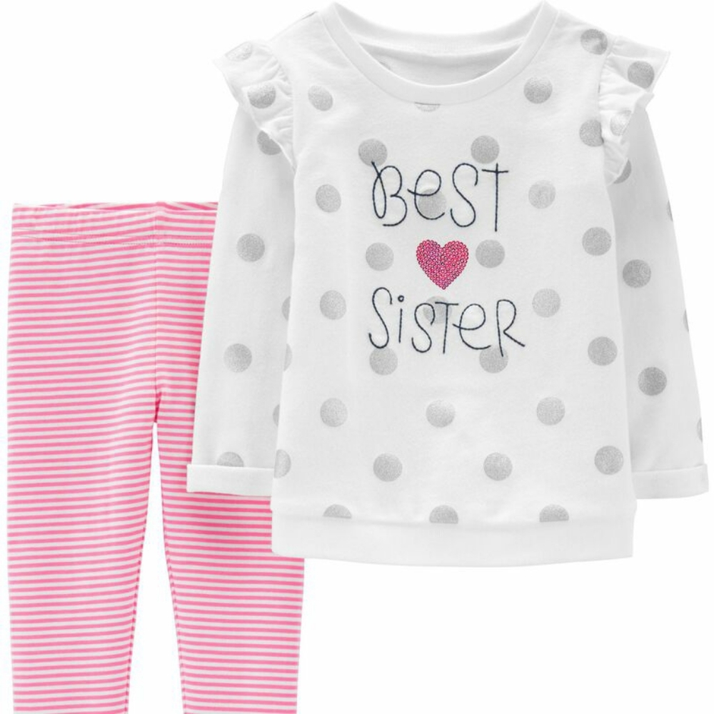 Carter's "Best Sister" Sweatshirt & Leggings Set